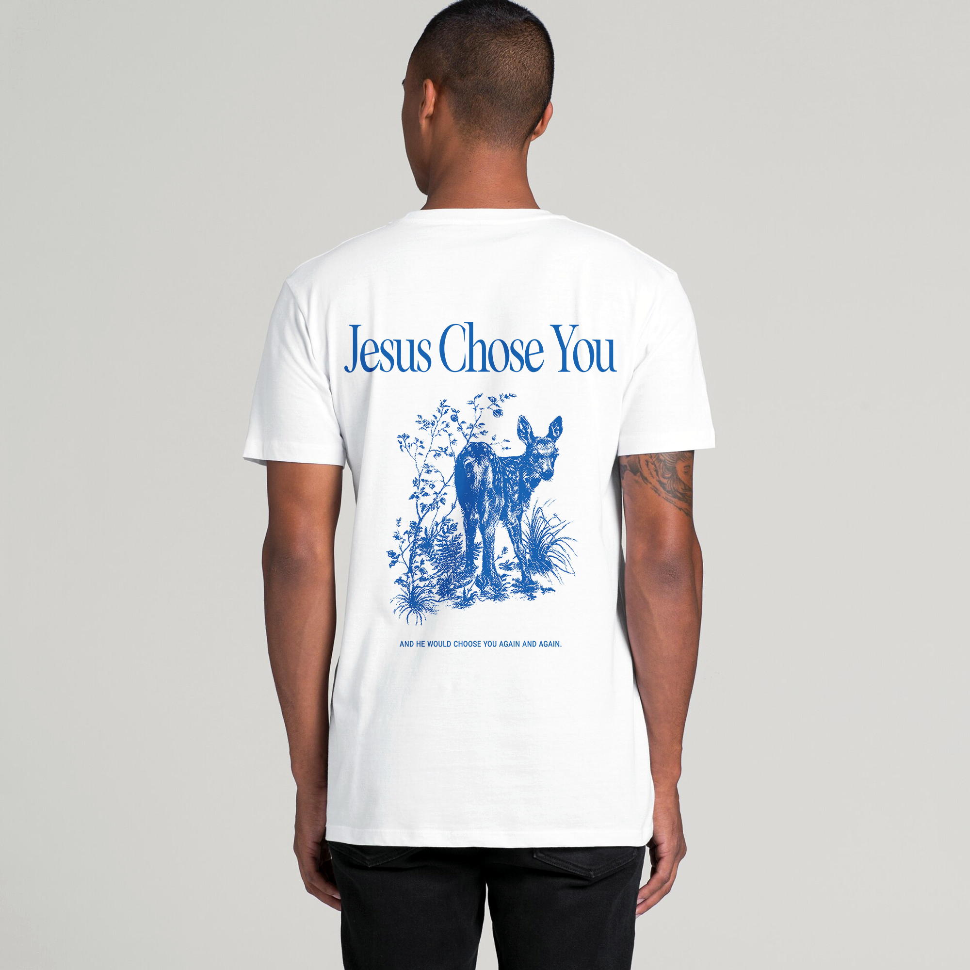 Choose Jesus Cobalt Doe Tee