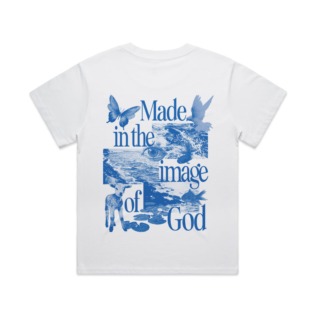 Made In The Image Of God Cobalt Graphic Tee