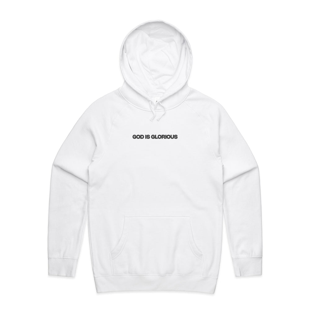 God Is Glorious White Hoodie