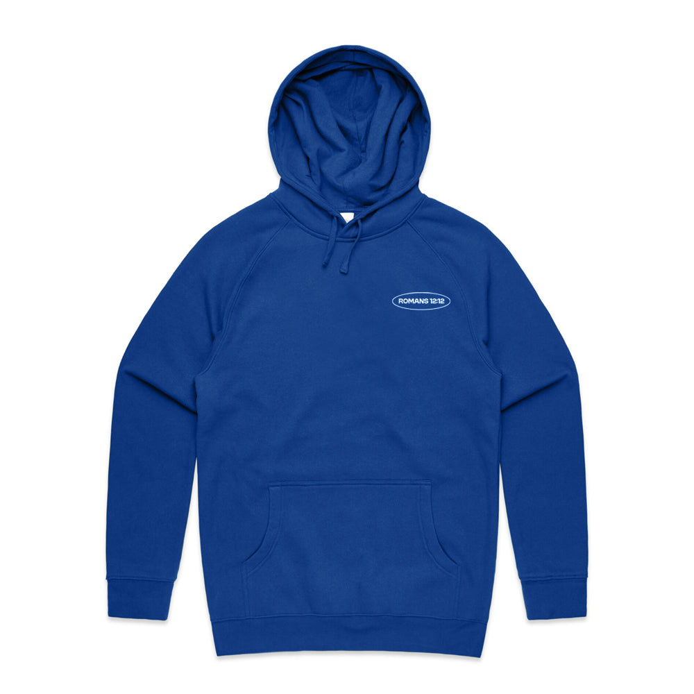 Romans 12:12 Abstract Cobalt Hoodie