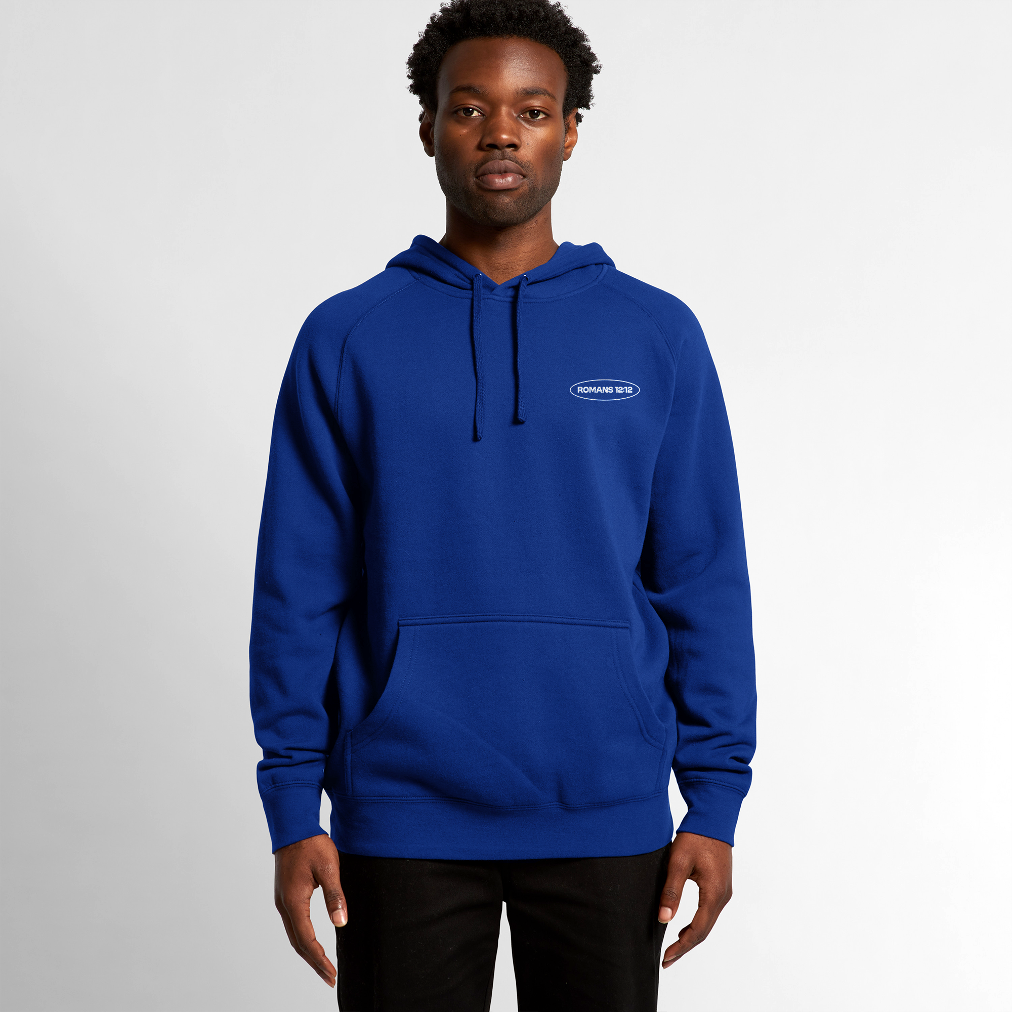 Romans 12:12 Abstract Cobalt Hoodie