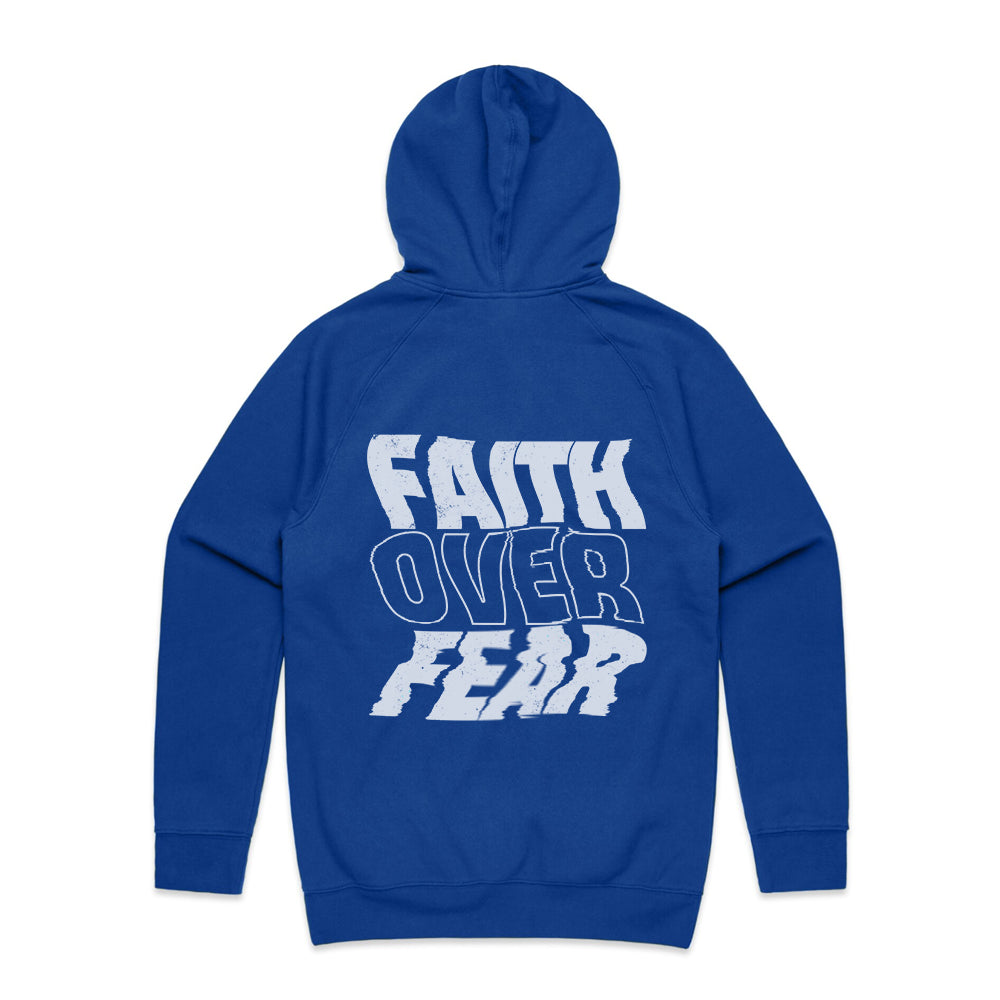 Faith Over Fear Cobalt Hoodie