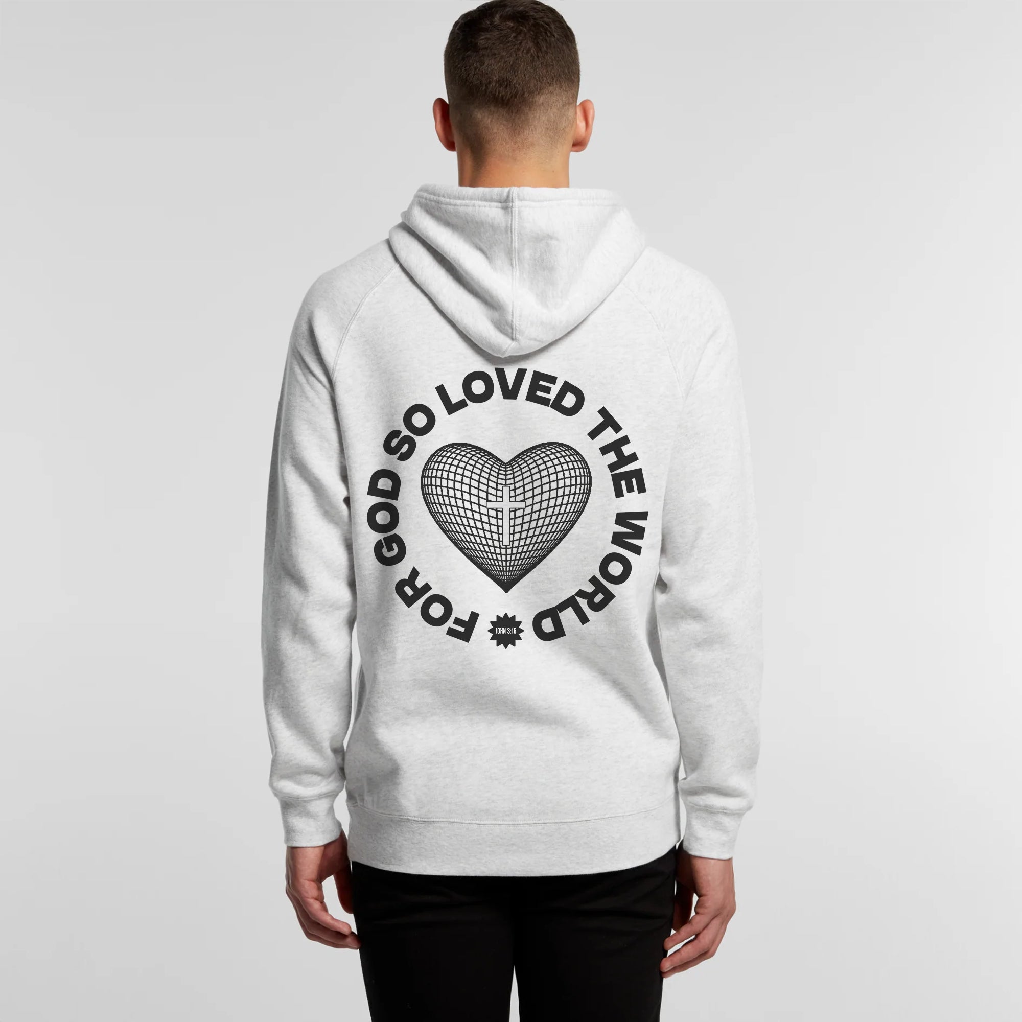 John 3 16 Heart Sphere Hoodie