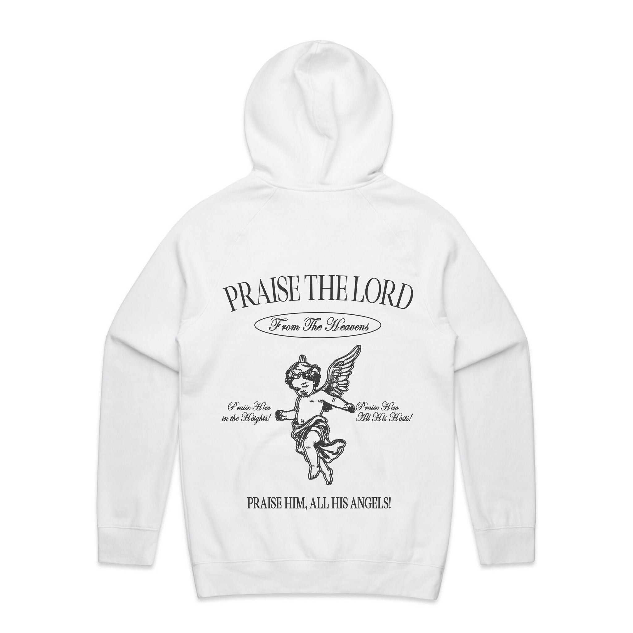 Praise The Lord White Hoodie